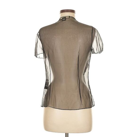 Ralph Lauren Black Label Collection Silk Blouse Bow Tie Neck Formal Shirt $1K S - Picture 4 of 4